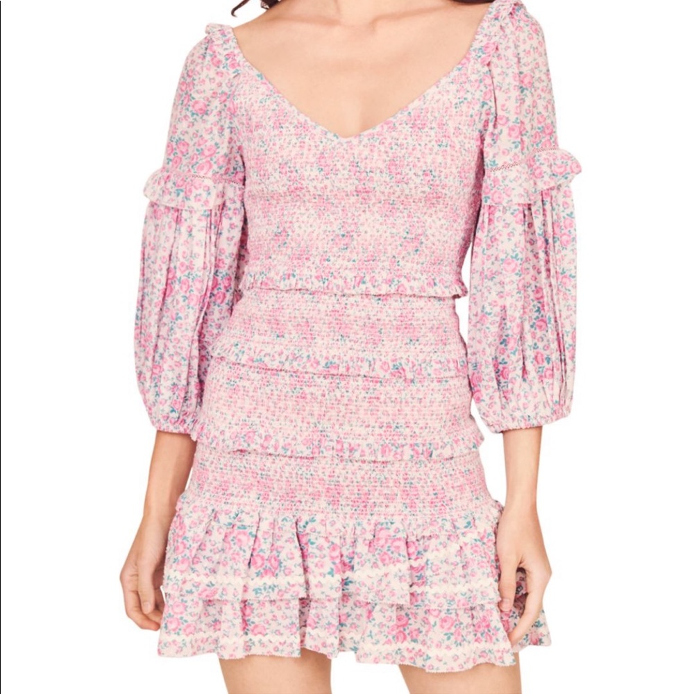 LoveShackFancy Ensley Mini Dress M worn once